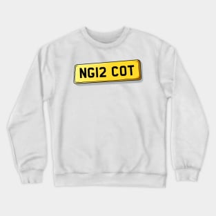 NG12 COT Cotgrave Number Plate Crewneck Sweatshirt